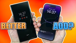 S23 Ultra VS iPhone 14 Pro - The Better AOD Always On Display