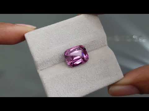 Pink Malaya garnet cushion cut  from Tanzania 6.85 ct Video  № 2