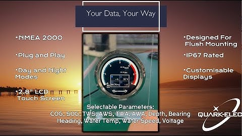 Your data, your way. IS10 NMEA 2000 Digital Touch Screen Gauge