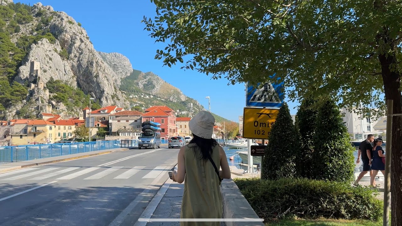 Walking Beautiful Old Town in Omis, Croatia | iPhone 15 pro