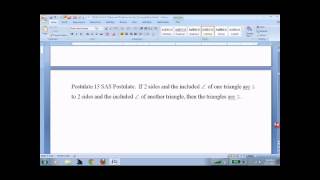 HGEO 4 2 Some Ways to Prove Triangles Congruent