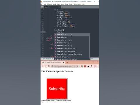 CSS Tricks 2 | Rotate HTML Elements from a Specific Position - YouTube