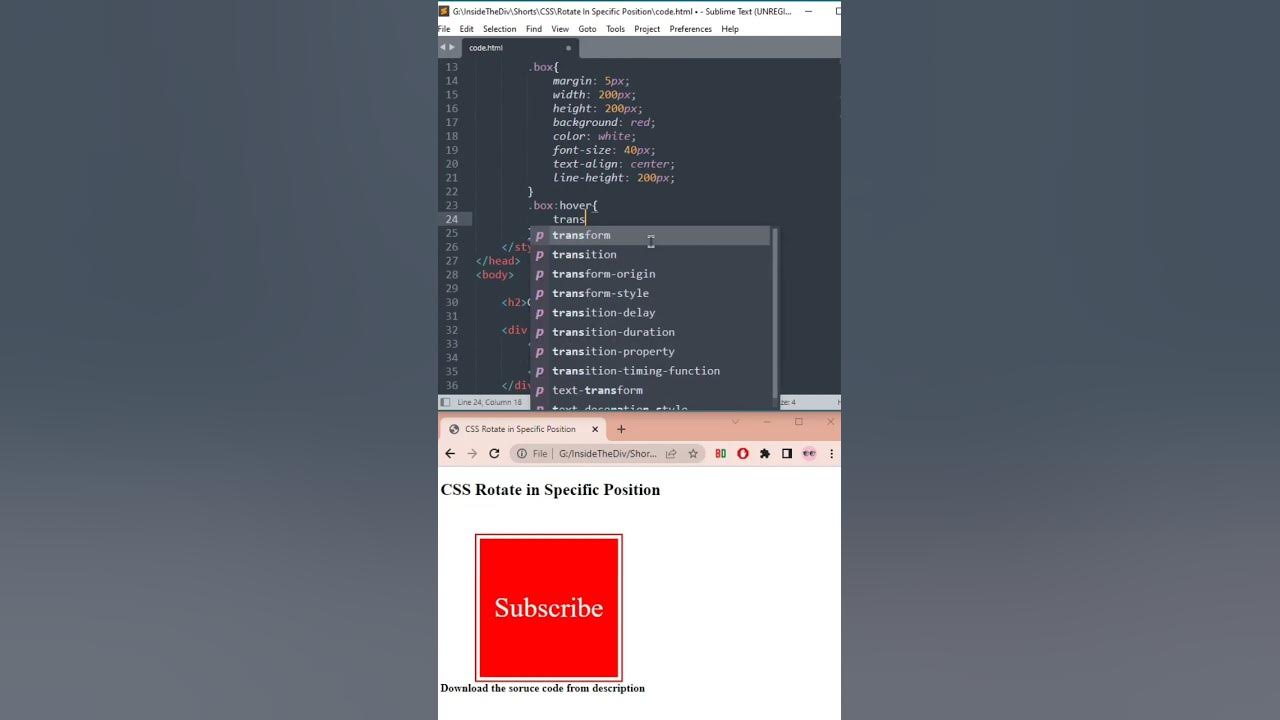CSS Tricks 2 | Rotate HTML Elements from a Specific Position - YouTube