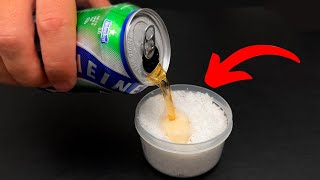 I put salt in the beer! 🤩I couldn't believe what happened!