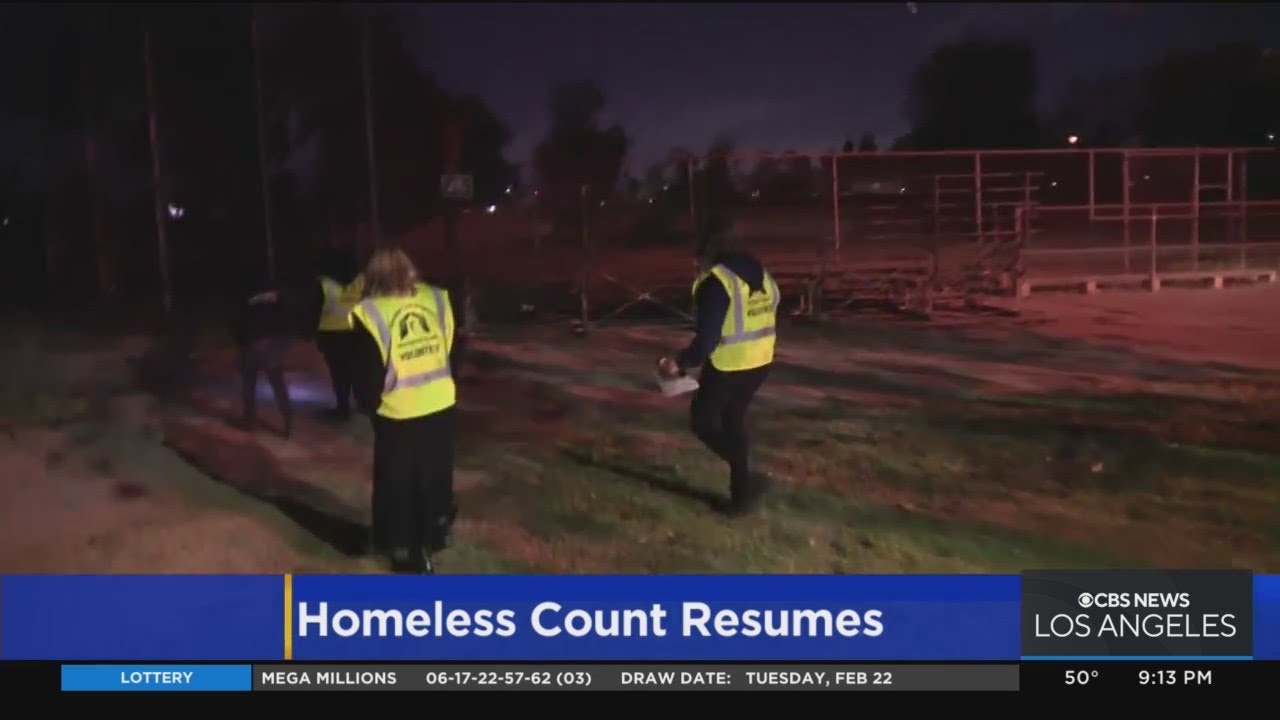 LA County Homeless Count Resumes After 2 Years - YouTube