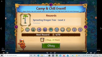 Merge Dragons Camp and Chill event