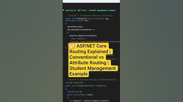 Routing   | conventional routing vs attribute routing|conventional routing in asp.net core mvc