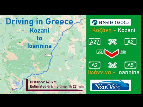 ROAD TRIP 2021 - PART 5  GREECE : A2 (EGNATIA ODOS) KOZANI  - IOANNINA