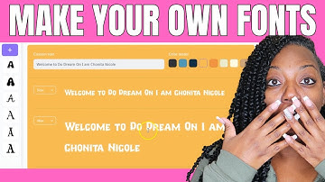 How to MAKE YOUR OWN FONT with CREATIVE FABRICA