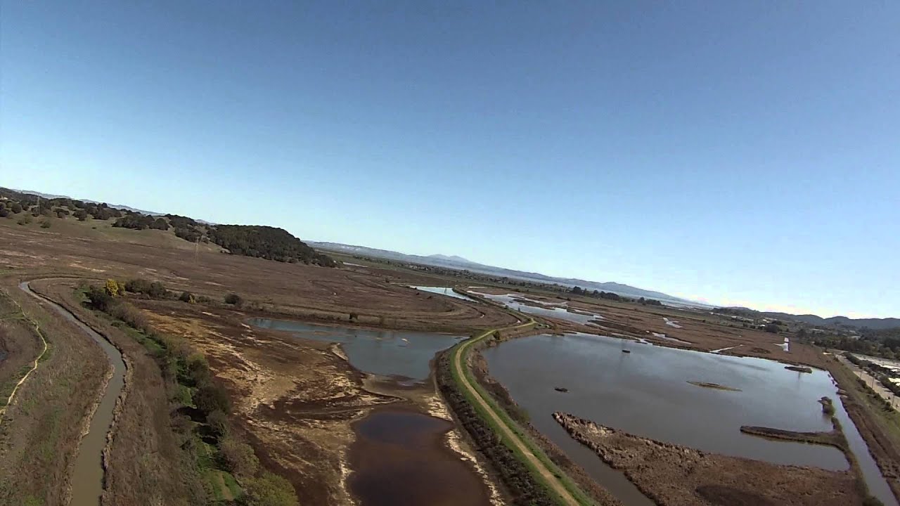 Flying behind Vintage Oaks in Novato