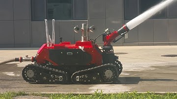 GX electric 4WD fire fighitng robot RXR-M100BGD #firefightingrobot #firesafety #firerescue #fire