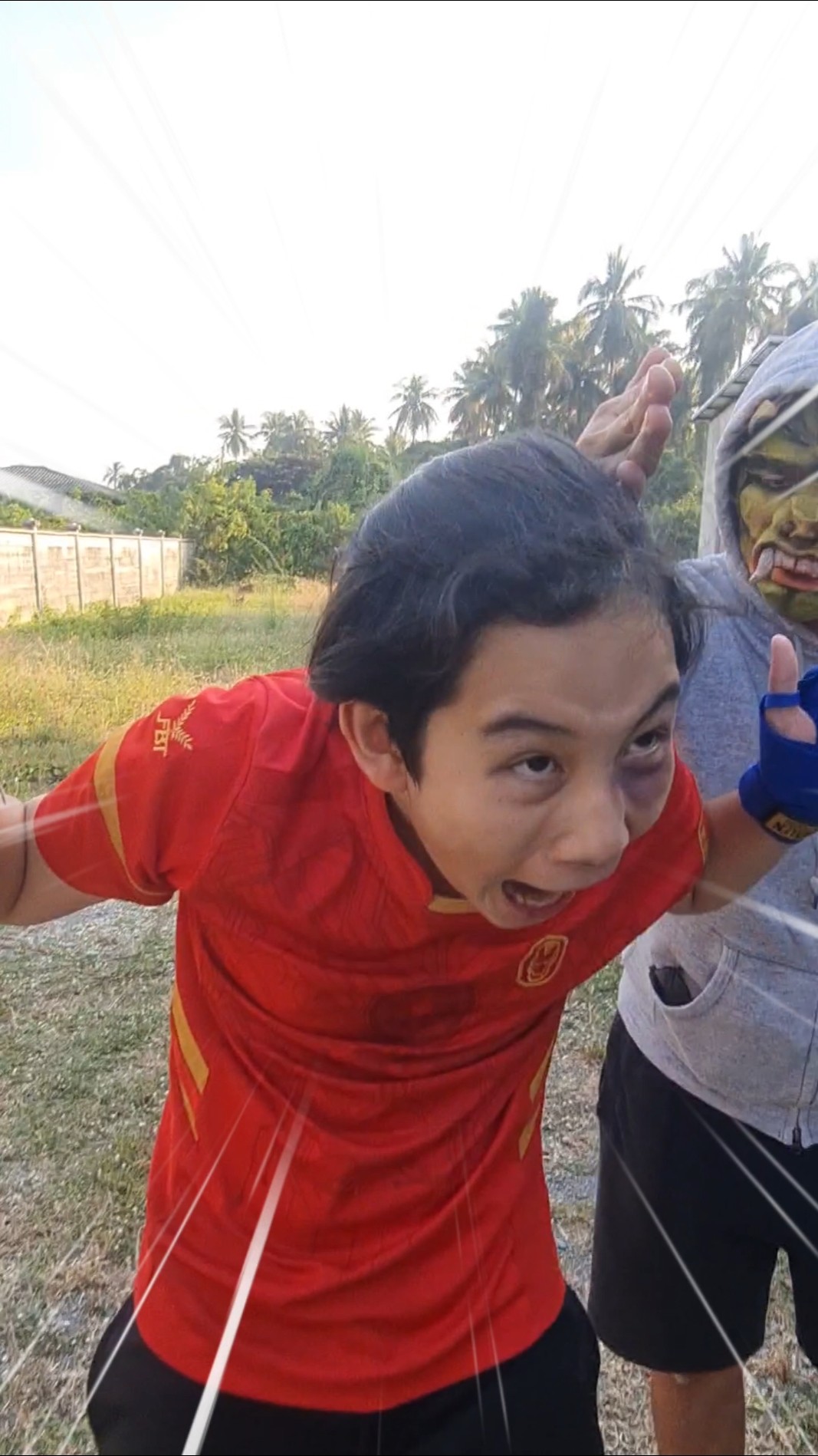 Monster and Kungfu Kid‼️? | JJaiPan #shorts