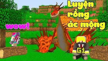 ONE ĐÃ HUẤN LUYỆN THÀNH CÔNG RỒNG ÁC MỘNG TROLL NOOB YETI TRONG MINECRAFT