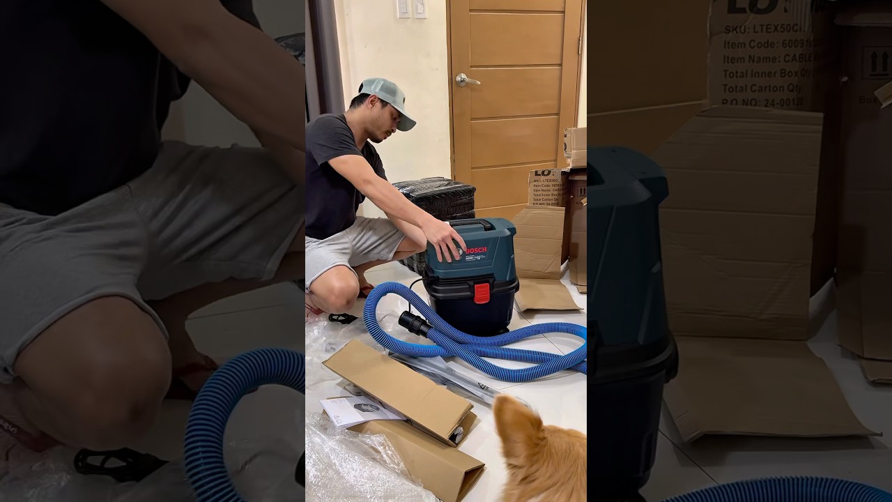 Timelapsed unboxing of Bosch Professional Gas 15 and Bosch Aquatak 130