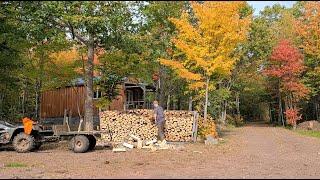 Beautiful fall day at the Cabin - Final firewood done by NB88 29,647 views 2 years ago 20 minutes