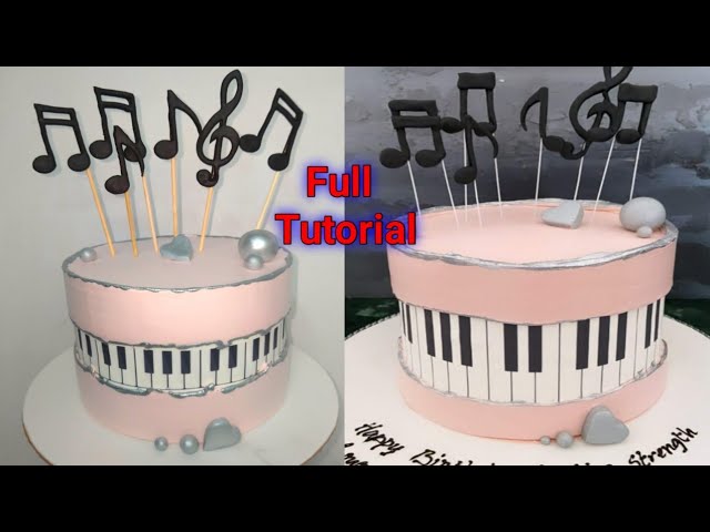 Musical Grand Piano Birthday Cake