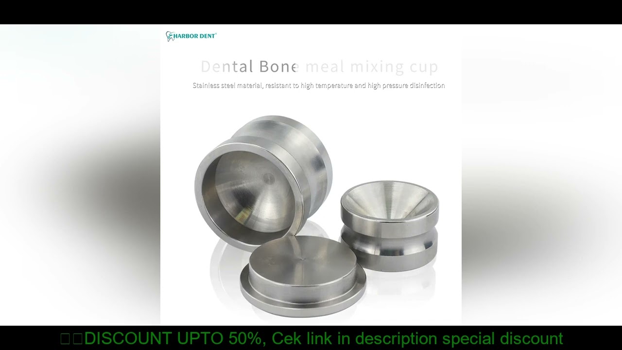 Dental Bone Meal Mixing Bowl  Dentistry Implant Instrument Bone Powder Cup  Stainless Steel Mixing B