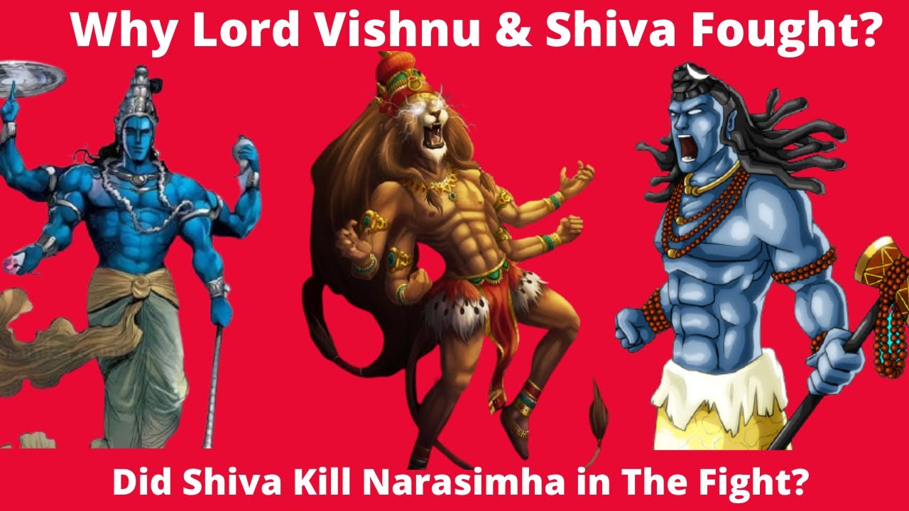 Why Lord Shiva Fights Narasimha -Did Shiva Killed Narasimha? -How ...