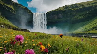 Relaxing Waterfall Nature Sounds, Deep Sleep Meditation, Stop Overthinking,  Calm The Nervous System