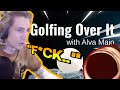 "IM DONE!!" - XQC "SPEEDRUNS" GOLFING OVER IT - (WITH CHAT)