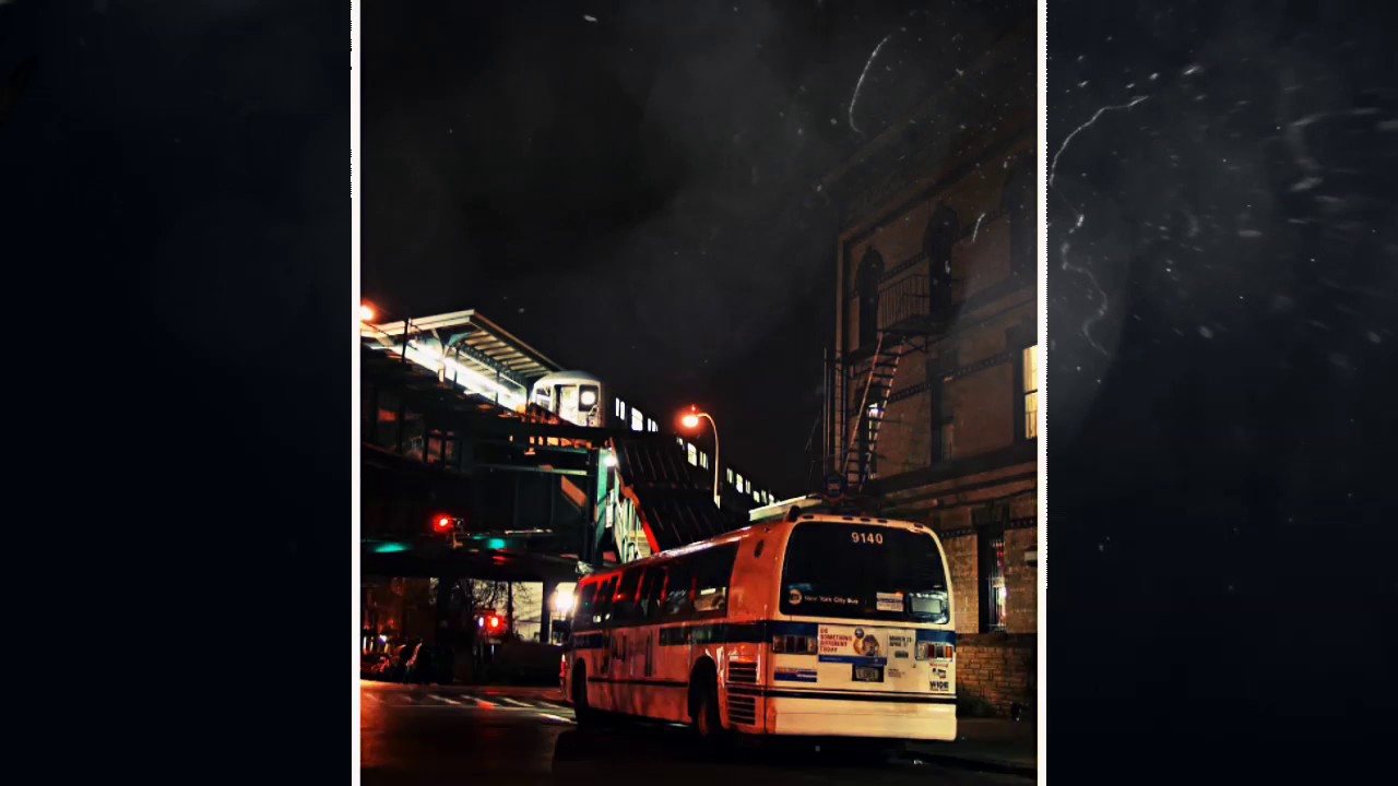 Picture Of The R42 (M) Trains & Fresh Pond Depot RTS Bus.