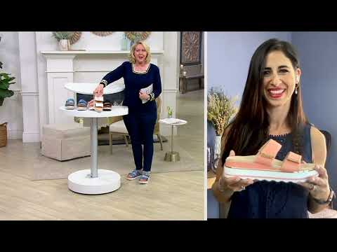 Vionic Linen Adjustable Sandals Brandie on QVC