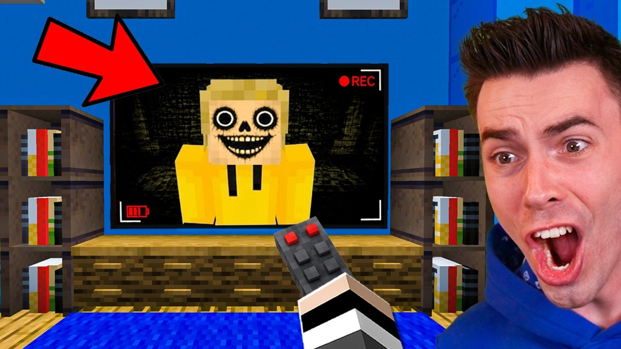 ZNALAZŁEM UKRYTEGO ZŁEGO PTYSIA w TELEWIZORZE w Minecraft!