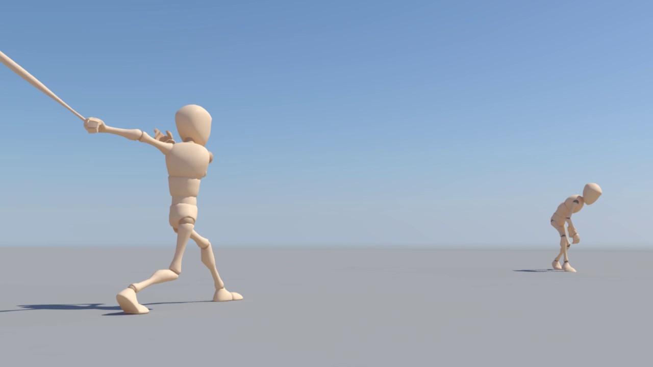 Baseball throw and hitting keyframe animation - YouTube