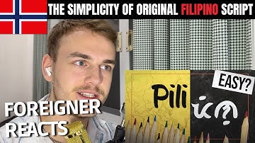 Foreigner REACTS to the Simplicity of the Original Filipino Script | Baybayin 🇵🇭