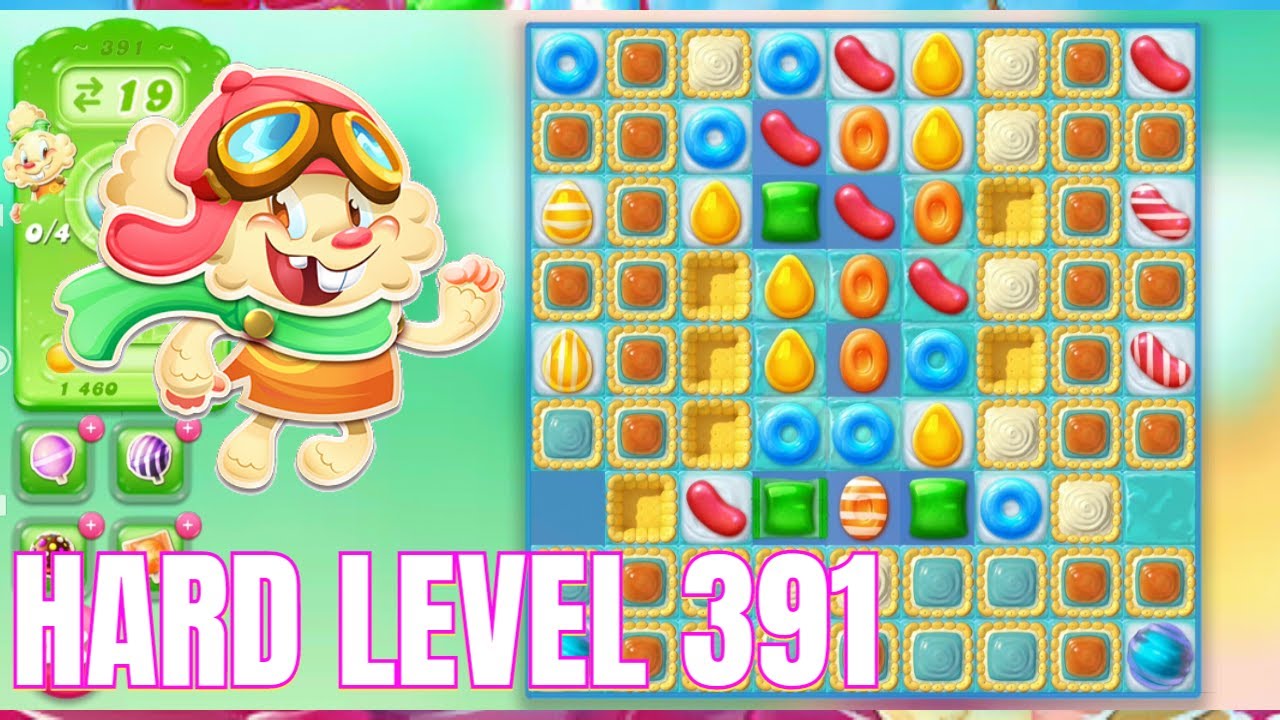 Candy Crush Jelly Saga Hard Level 391 || 3 Stars 🌟🌟🌟