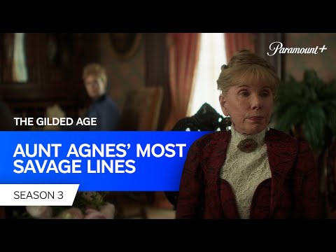 Aunt Agnes Most Savage Lines from The Gilded Age. Now streaming on #ParamountPlus