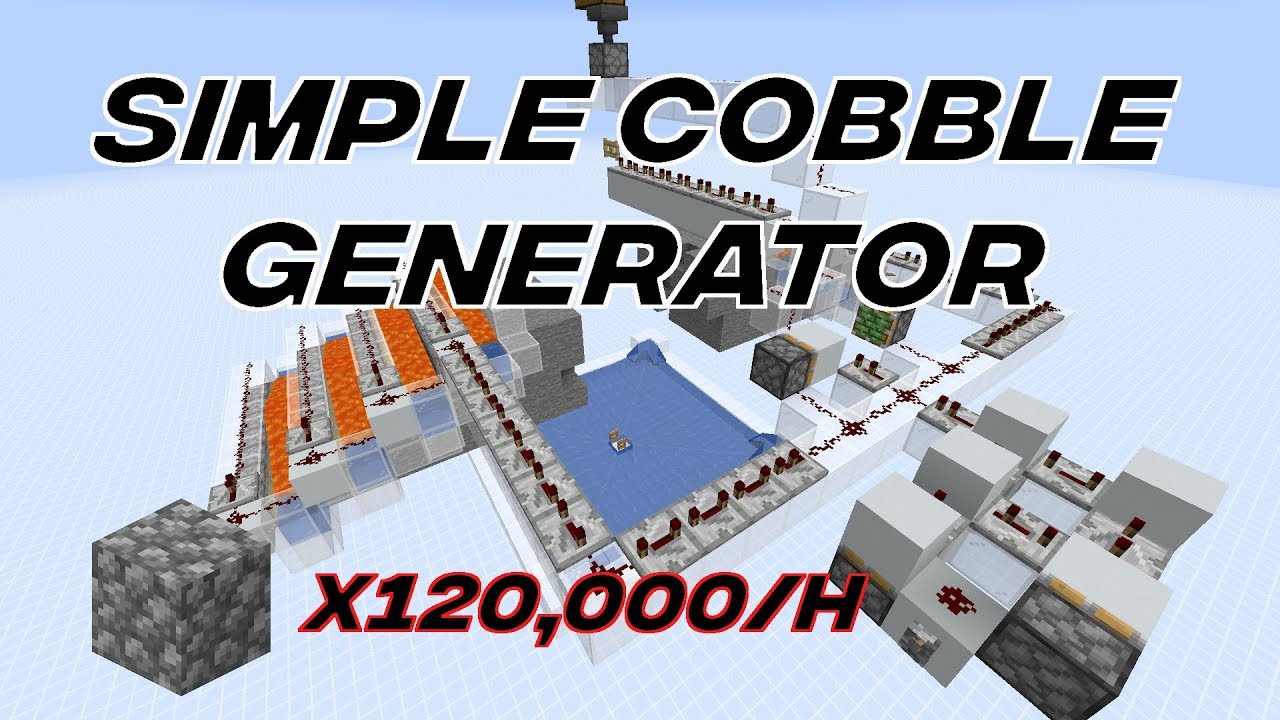 Minecraft Big Cobblestone Generator Schematic