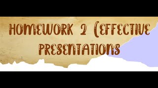 Homework 2 (Effective Presentations Workshop) Grecia and Fernando