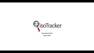 How to create folders in the isoTracker Document Control software