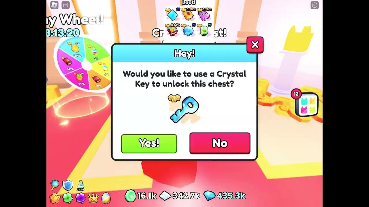 So i opened 20 crystal keys in pet simulator 99 roblox youtube