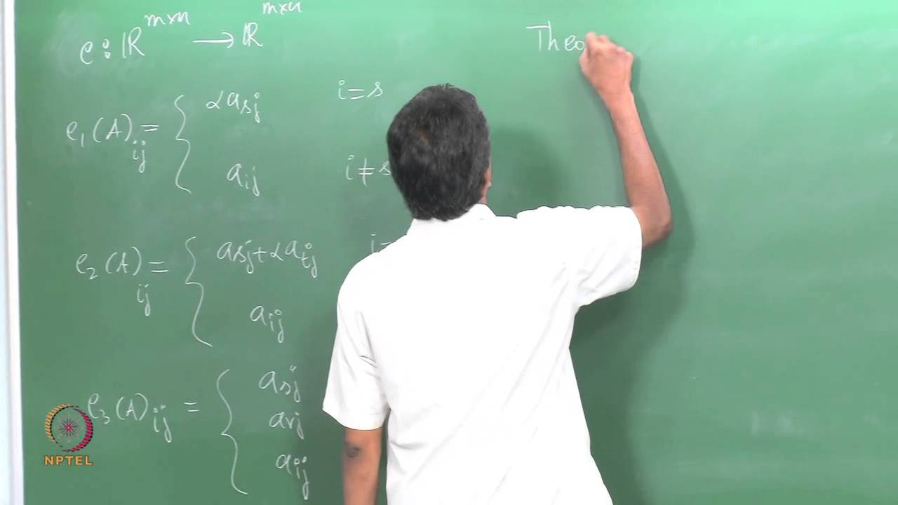 ⁣Mod-01 Lec-03a Equivalent Systems of Linear Equations I: Inverses of Elementary Row-operations