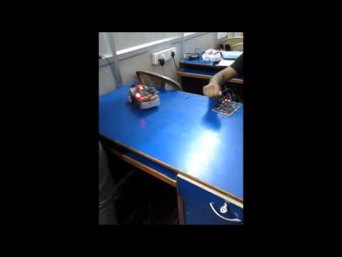 Gesture controlled robot using accelerometer