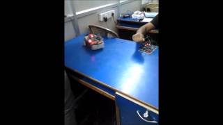 Gesture controlled robot using accelerometer