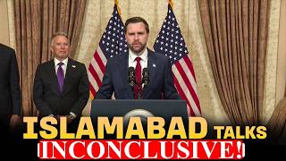 Bad News, have not reached agreement... JD Vance on US-IRAN peace Talks in Pakistan | Trump | USA
