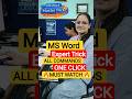 All Word Commands Sirf 15 Seconds Mein! 🤯 | Alt+F8 Macro Magic #Shorts #viral #msword
