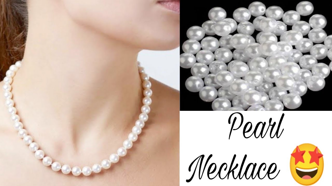 Beautiful Necklace😱// Diy Pearl Necklace// Handmade Jewelry// How To ...