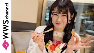 Jams Collection（ジャムズ）・一宮彩夏、白×ピンクの萌え袖ワンピースを着てヒルズグルメを満喫！