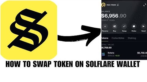 How to swap token on Solflare wallet