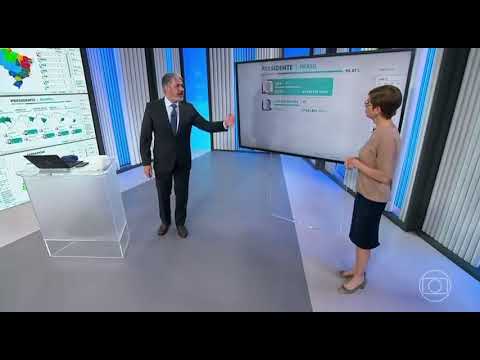 William Bonner e Renata Lo Prete anunciando a vitória de Lula neste segundo turno! #Eleições2022   