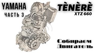 Сборка двигателя - Yamaha Tenere XTZ 660