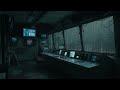 Post-Apocalyptic Space Station in the Rain | Thunderstorm White Noise for Sleep &amp; Meditation