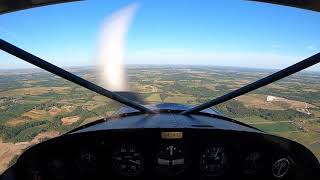 Flight to Oskaloosa Iowa Airport former Naval Air Station Ottumwa landing site