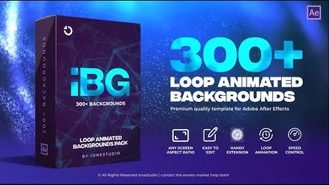 iBG | 300+ Loop Backgrounds 35090369 | After Effects Project Files | Videohive