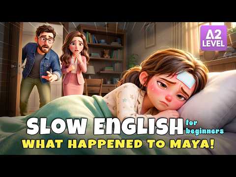 Maya Pretended to Be Sick Before the Show! I Slow English Listening Story (A2)