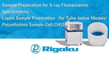 Sample Preparation for XRF of Liquids | Sample Cell CH1095 (for Tube-below Models)